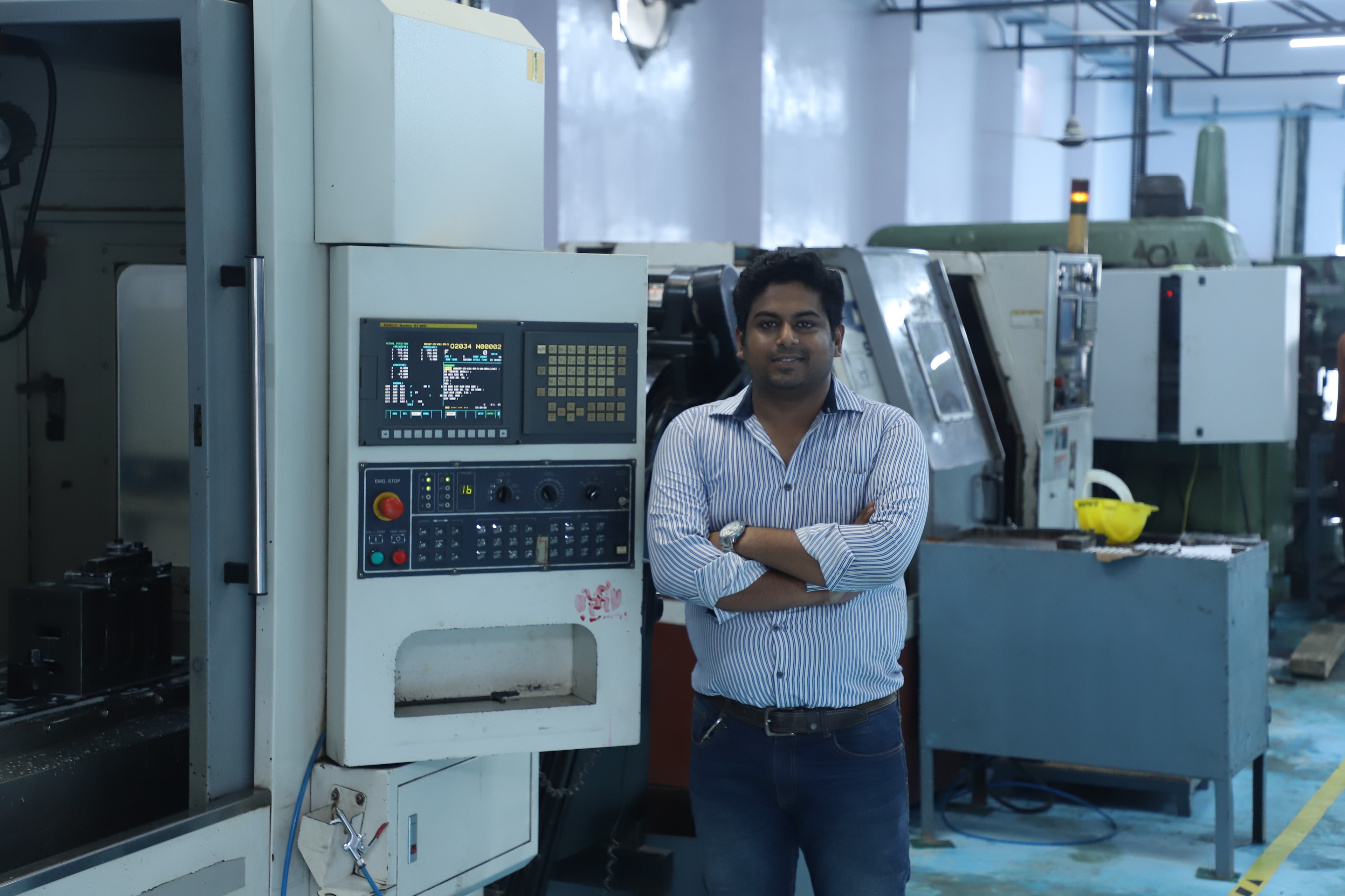 CNC turning centre at Aariv Precision